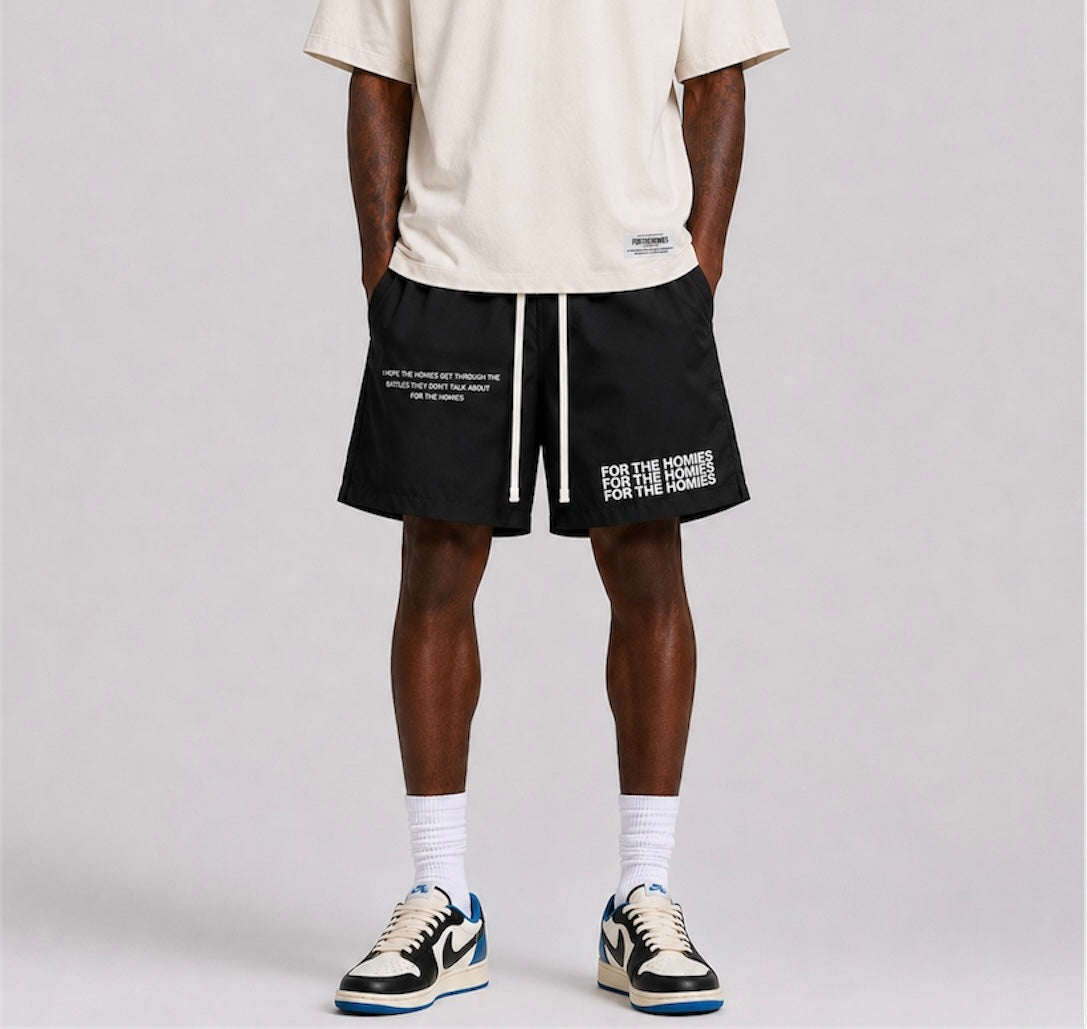 THE HOMIES® EVERYDAY SHORT BLACK